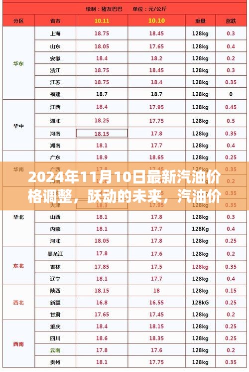 跃动的未来，汽油价格调整背后的励志故事与力量，2024年最新动态