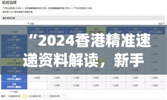 “2024香港精准速递资料解读，新手必备XBD561.77综合版”