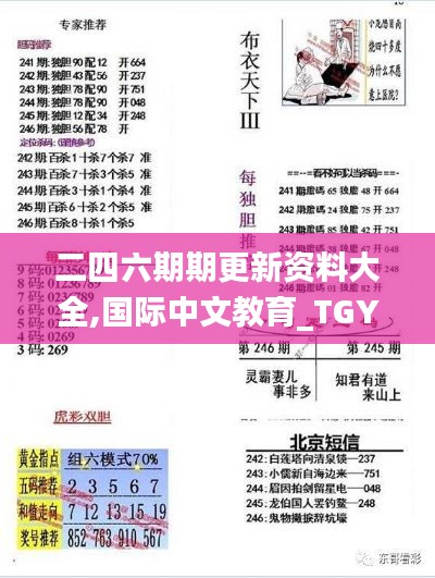 二四六期期更新资料大全,国际中文教育_TGY289.06炼虚