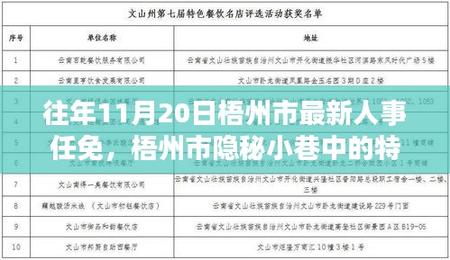 梧州市人事任免与隐秘小巷的特色小店，人事变迁背后的惊喜邂逅之旅