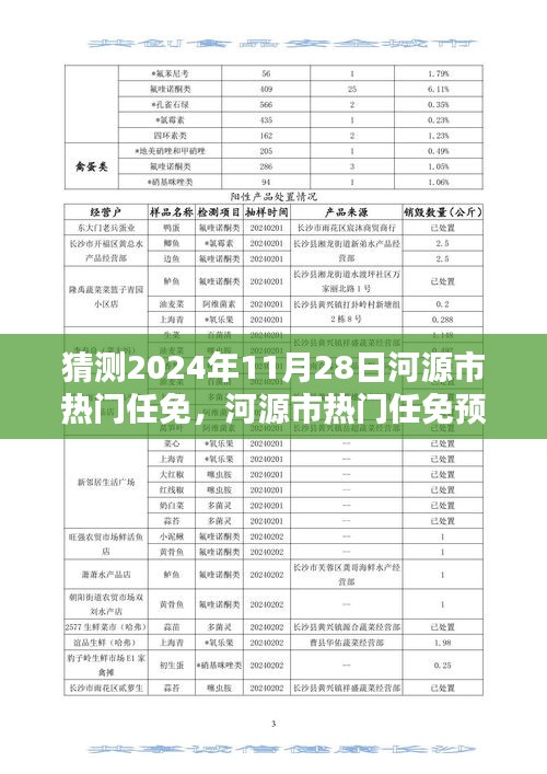 河源市热门任免预测报告，揭秘2024年11月28日的人才动向深度分析