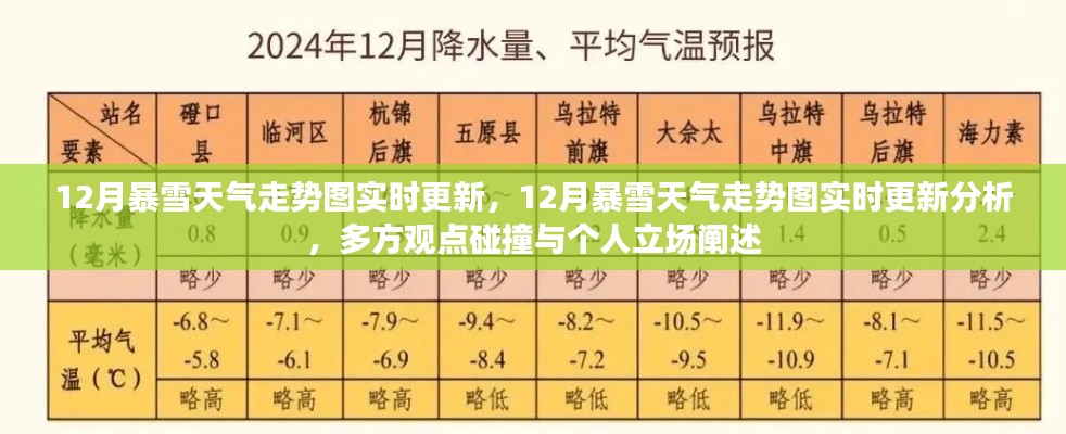 12月暴雪天气走势图实时更新与分析，多方观点碰撞及个人立场阐述