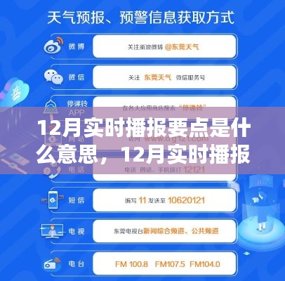 掌握技能，详解12月实时播报要点