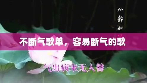 不断气歌单，容易断气的歌 