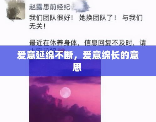 爱意延绵不断，爱意绵长的意思 